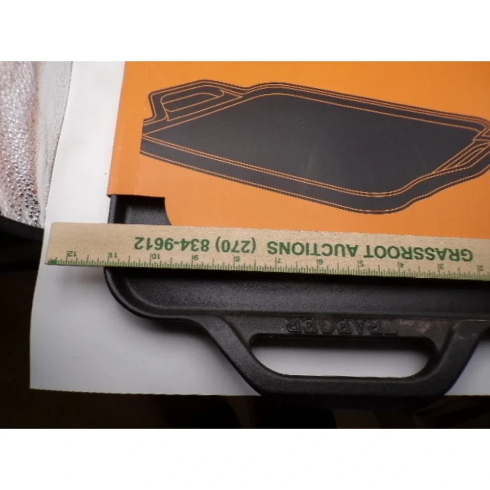 Traeger Induction Cast Iron Skillet BAC620 Black Square‎ Dual Handle 11.5in NEW